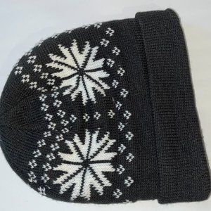 Insulated  beanie, super warm  Knit Hat -Snow Flake